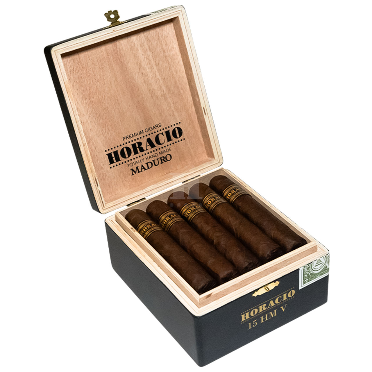 Horacio HMV Maduro series box open angle
