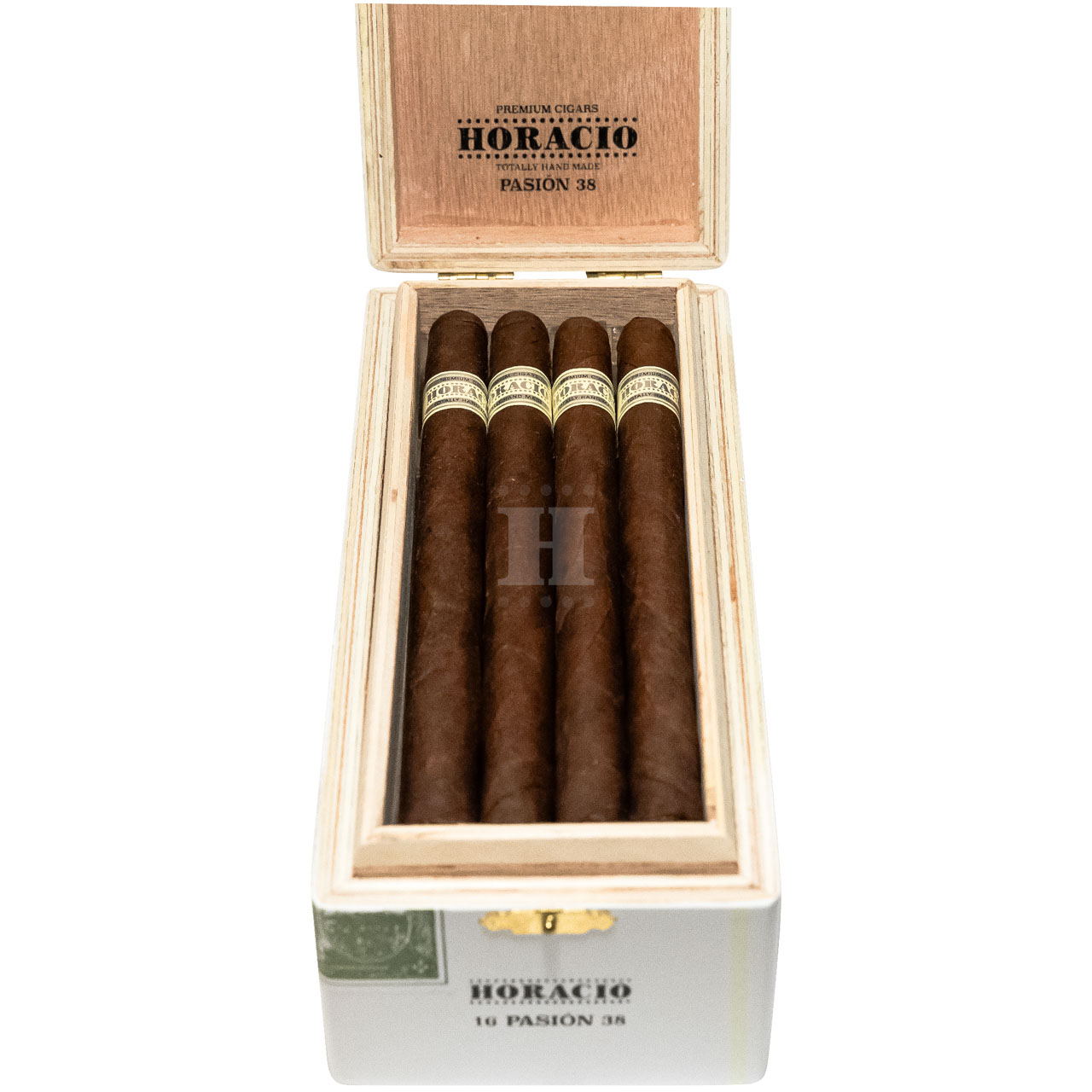 Horacio Pasion 38 box open front close-up